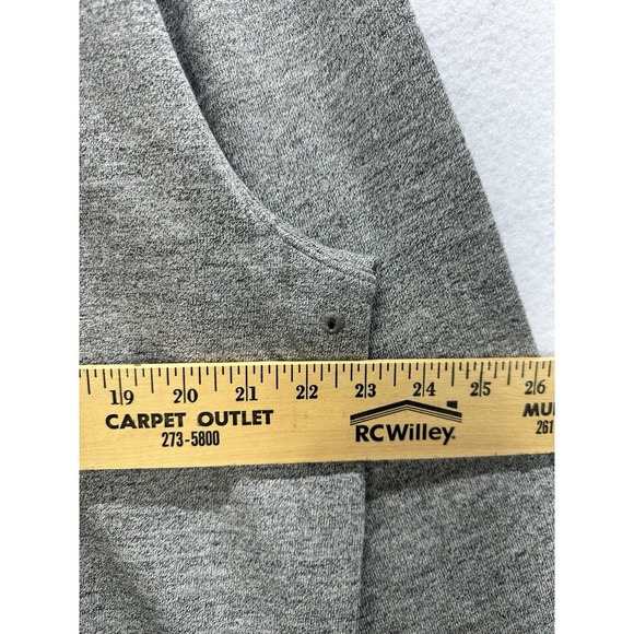 J Crew Sweater Mens Large Gray Oarsman 1/4 Zip Cotton Reimagined Elbow Patch - Picture 10 of 10